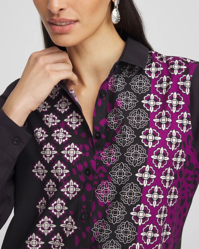 No Iron Medallion Stretch Tunic - image 4